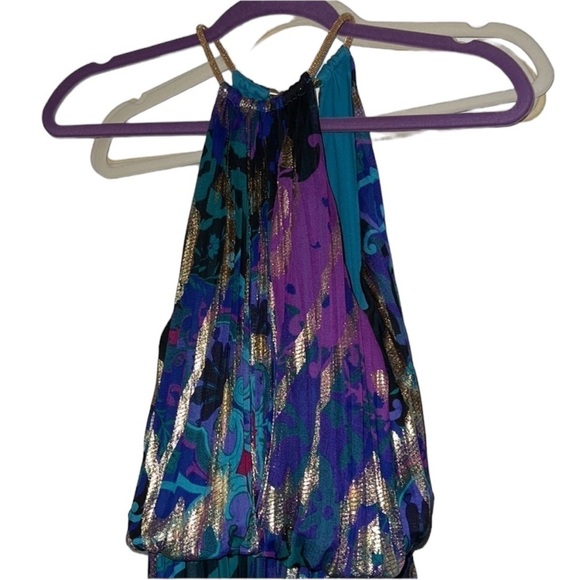 Gown- Xscape dress- multi color- size 4- floor length - Picture 3 of 7